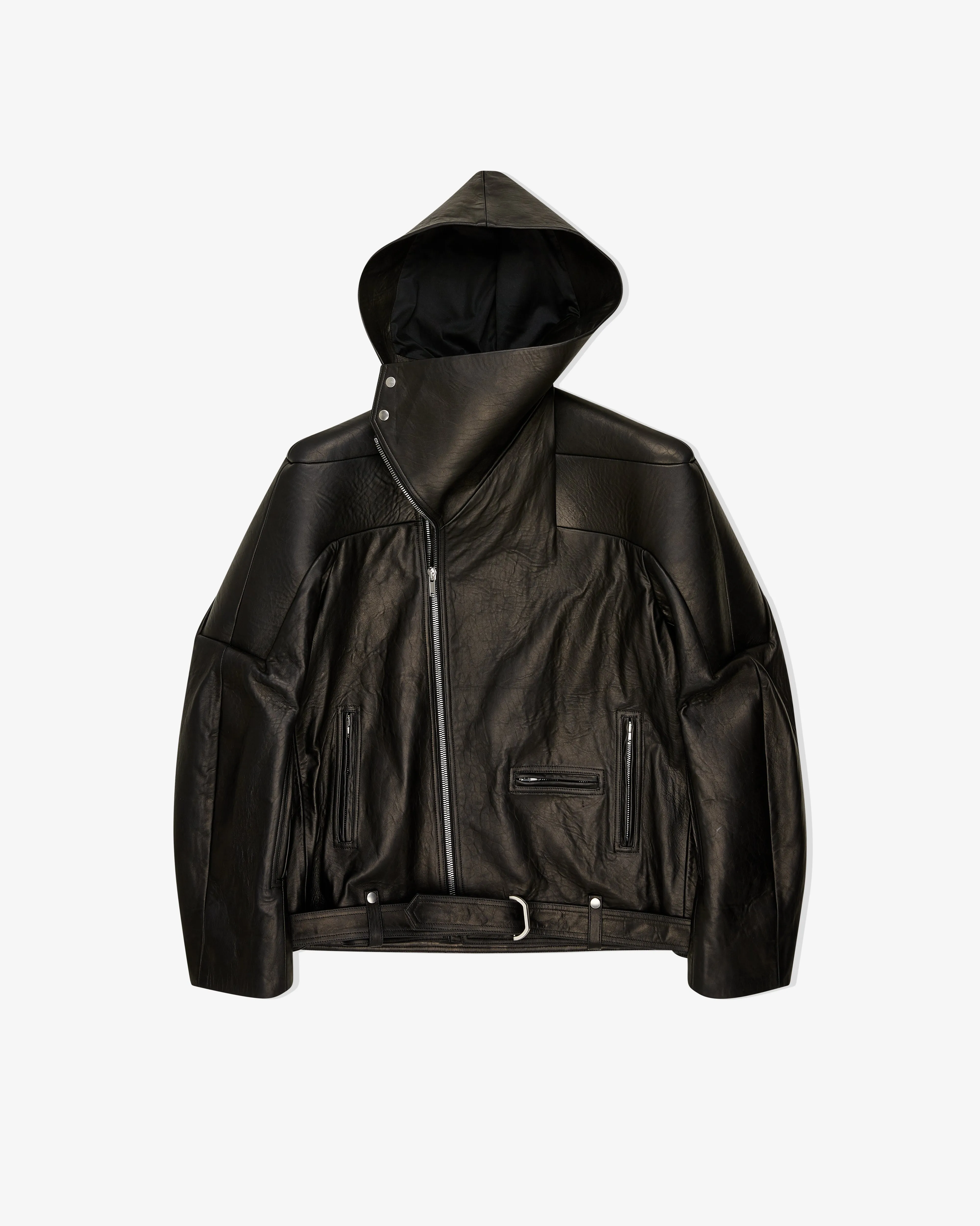 Rick Owens - Women's Hooded Jumbo Stooges Cropped Jacket - (Black)