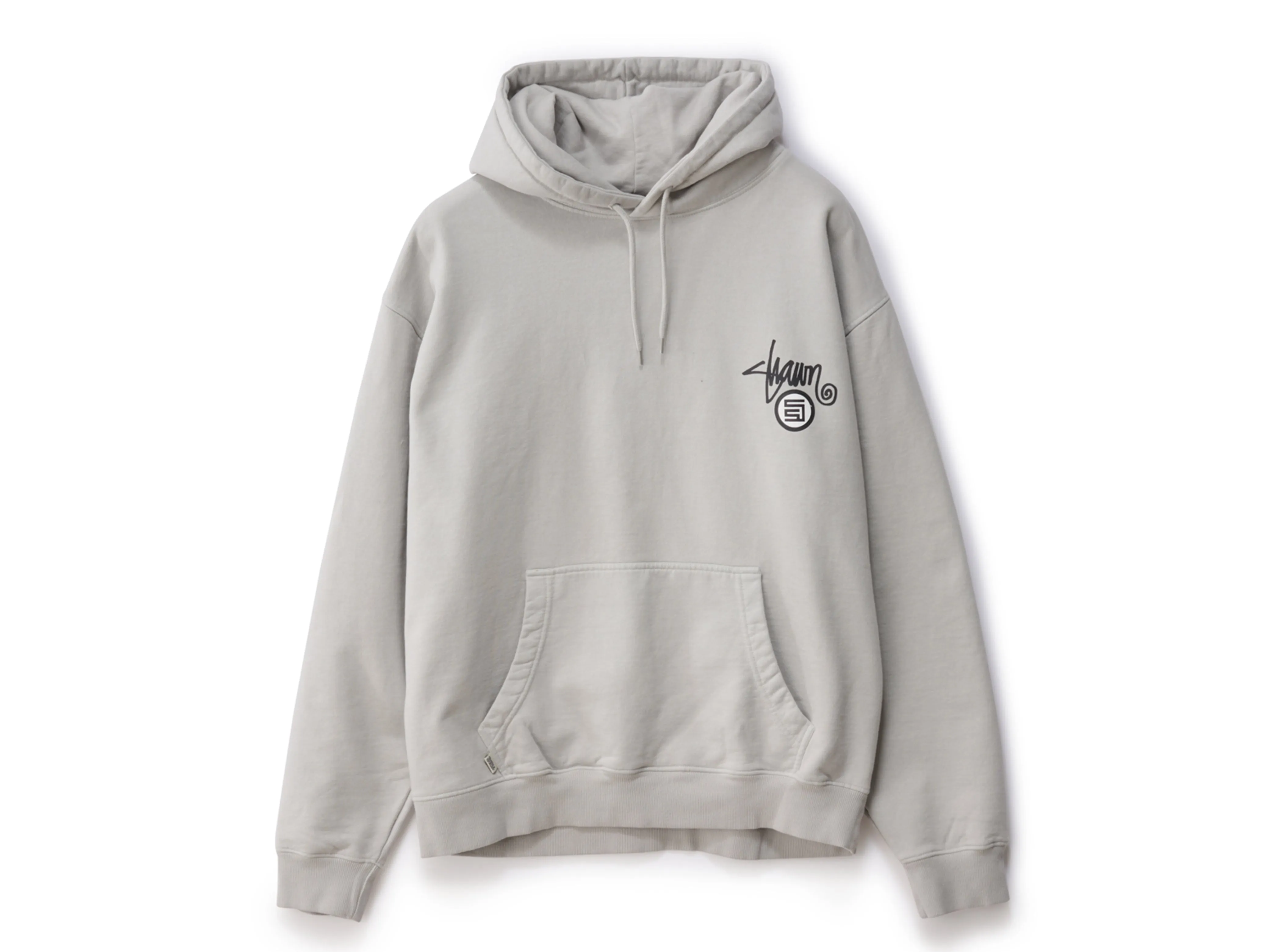 Shawn Dot Hooded Fleece - Washed Grey