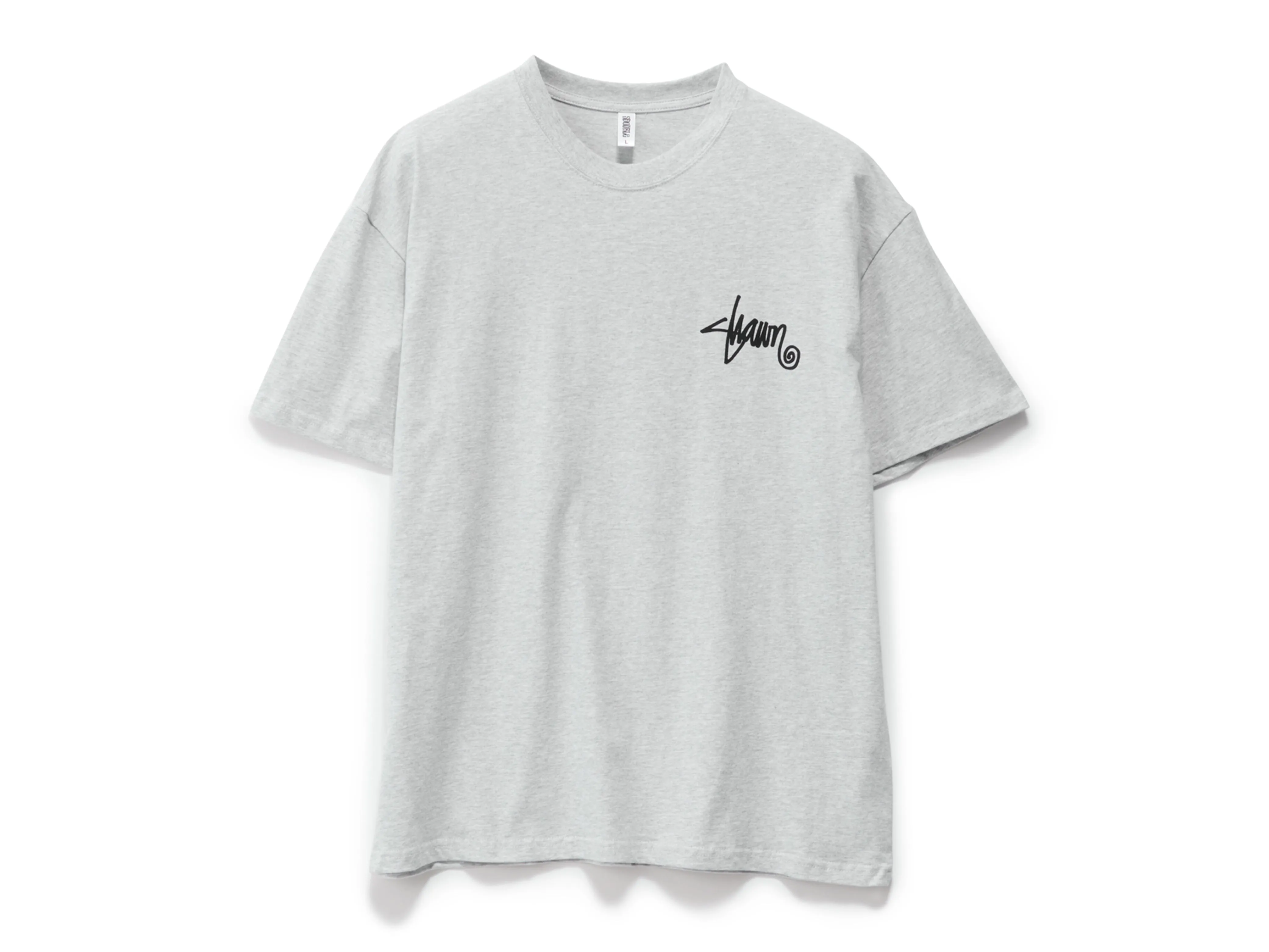 Shawn Script T-Shirt - Grey Heather