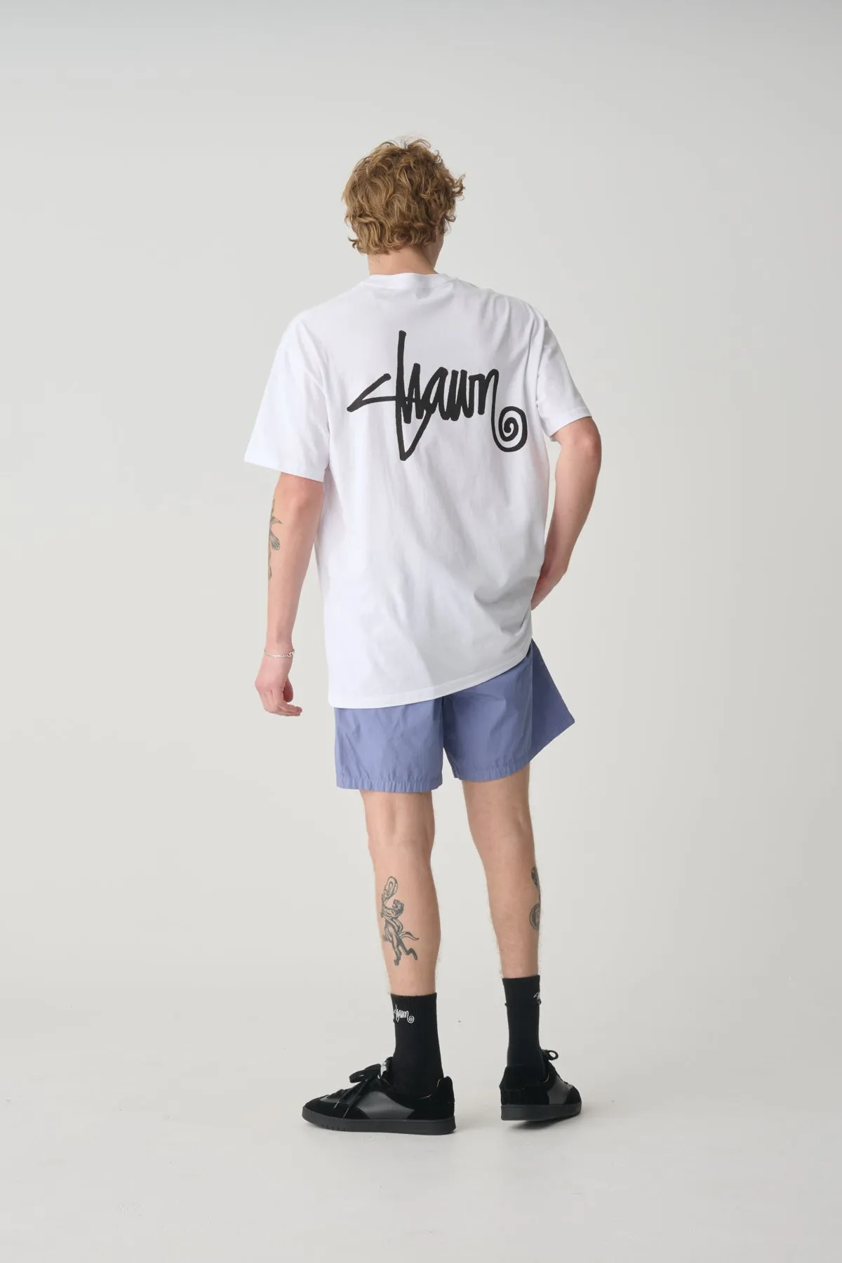 Shawn Script T-Shirt - White