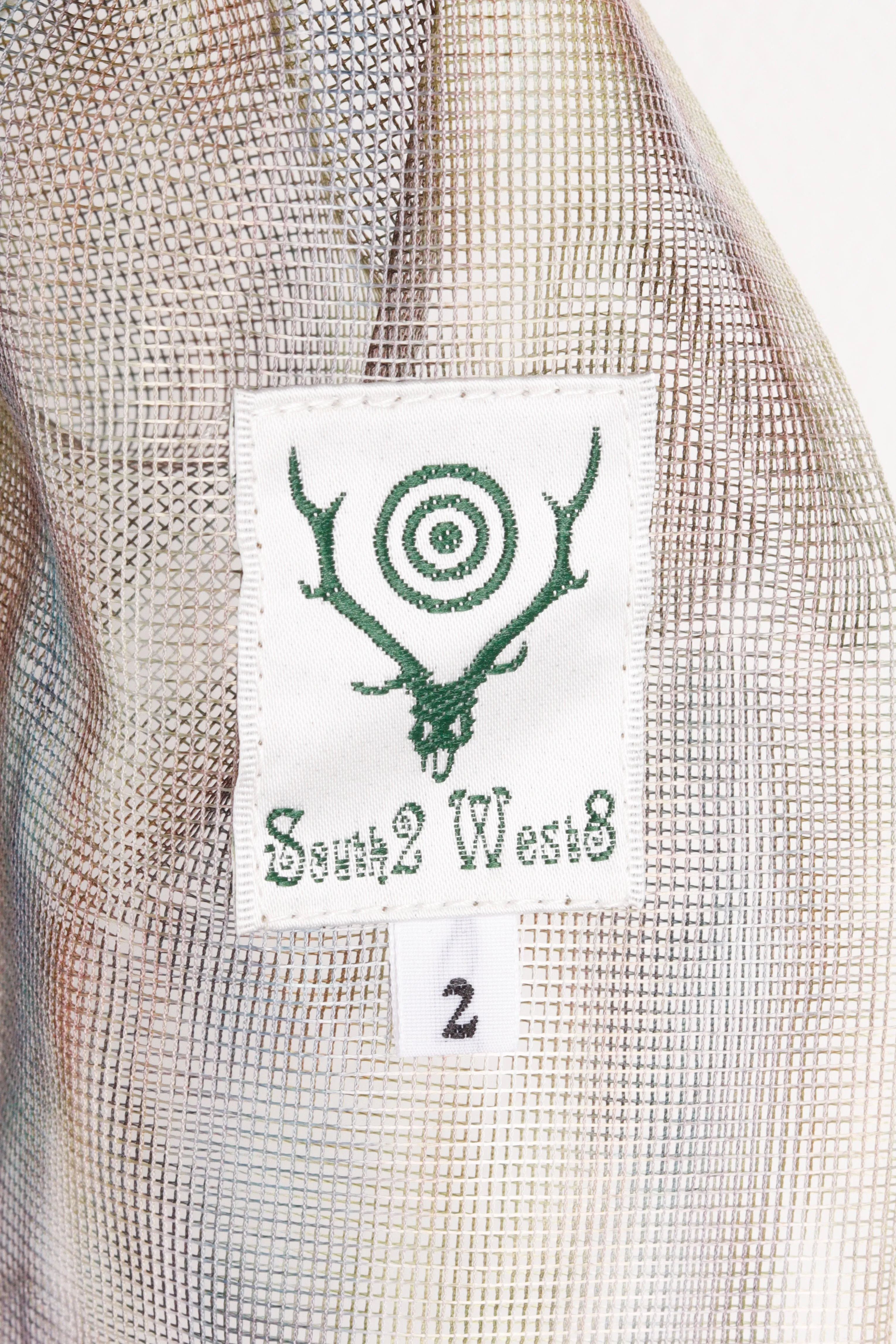 South2 West8 SS19 'Splashed Pattern Bush Mesh' Skirt (2019)