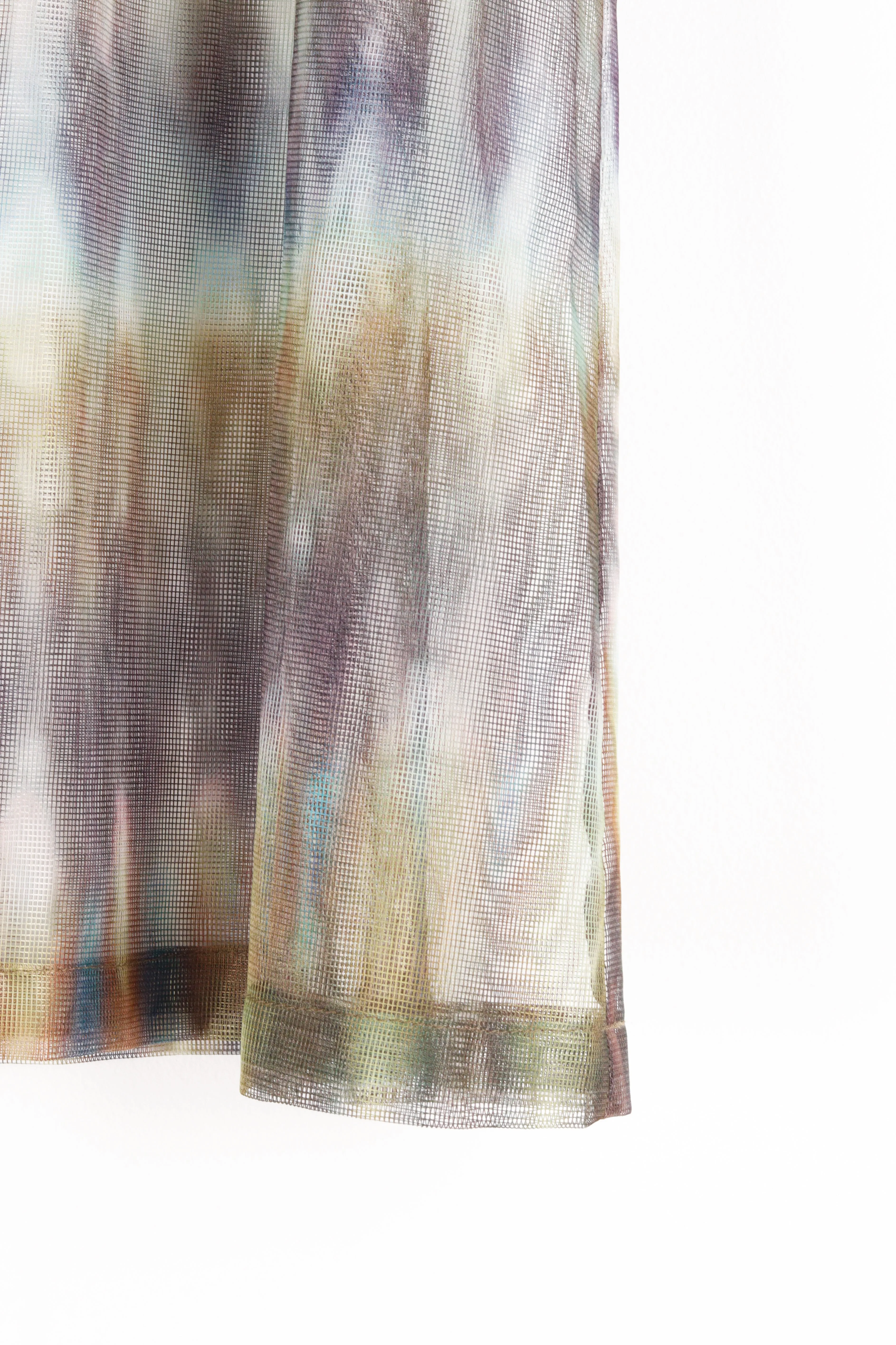 South2 West8 SS19 'Splashed Pattern Bush Mesh' Skirt (2019)