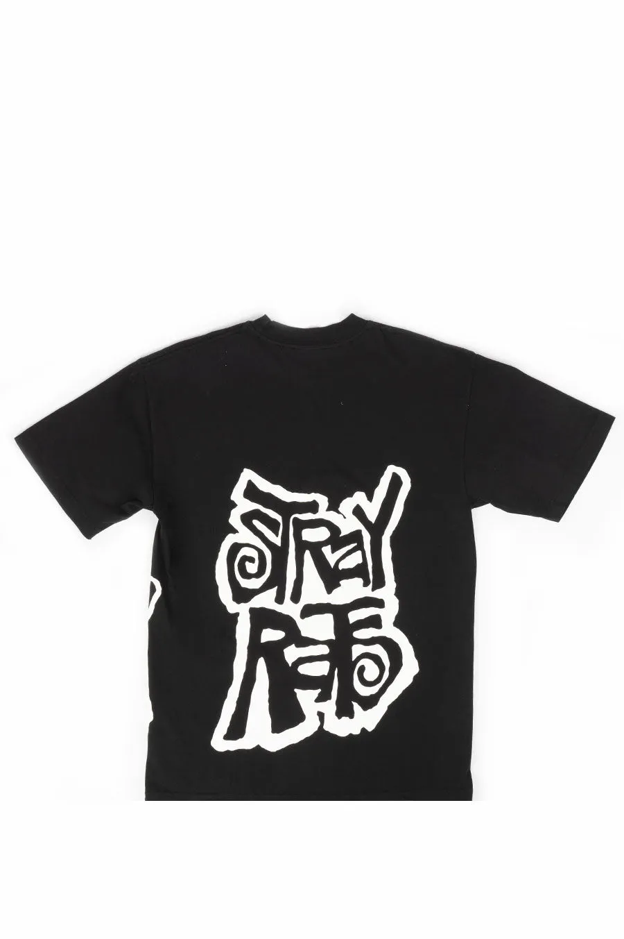 STRAY RATS FUNKY LOGO TEE BLACK