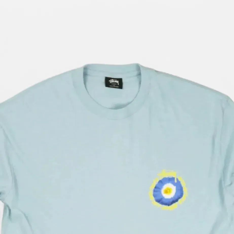 Stssy Blue Flower Graphic T-shirt