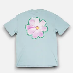 Stssy Blue Flower Graphic T-shirt