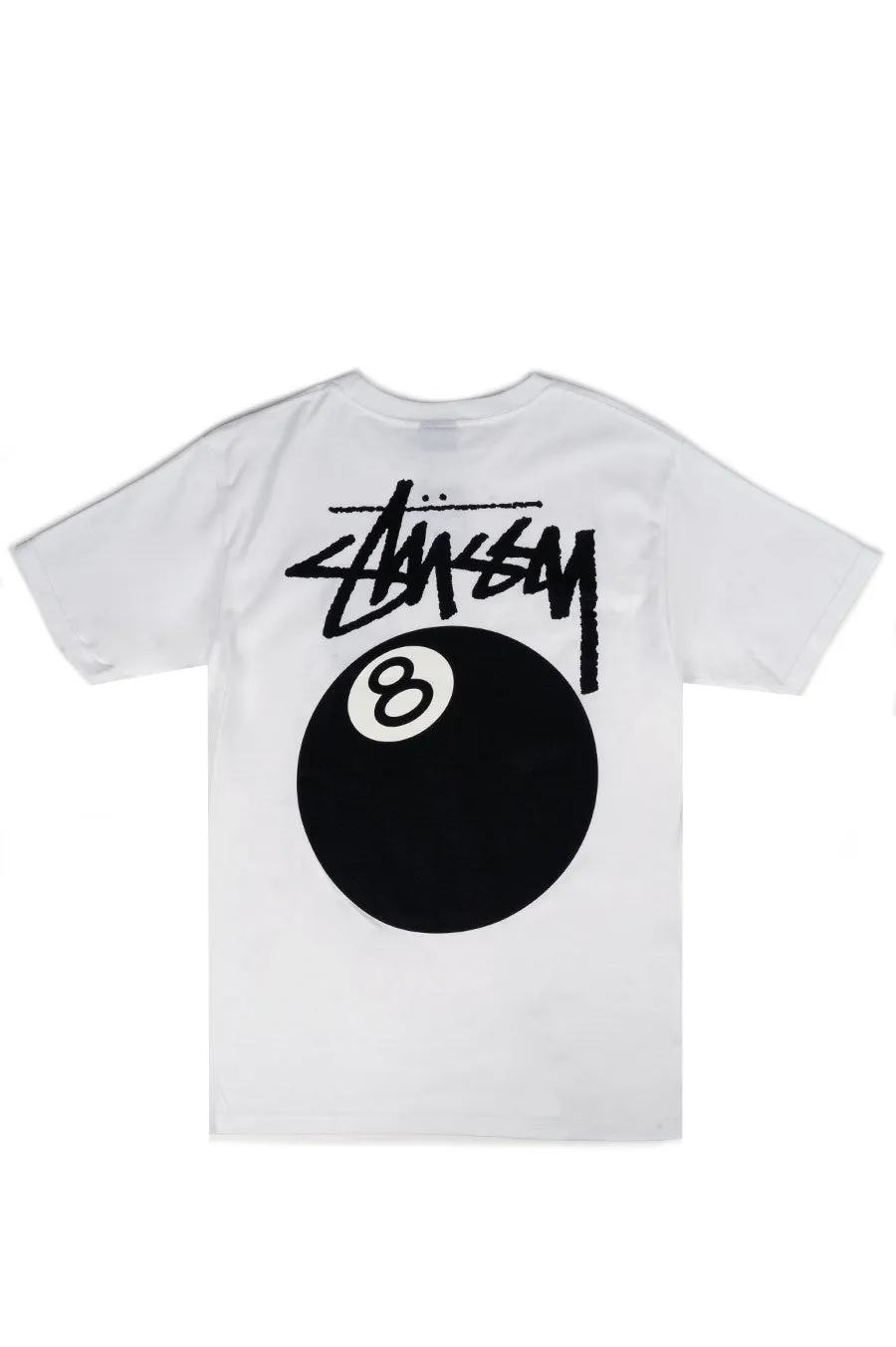 STUSSY 8 BALL TEE WHITE