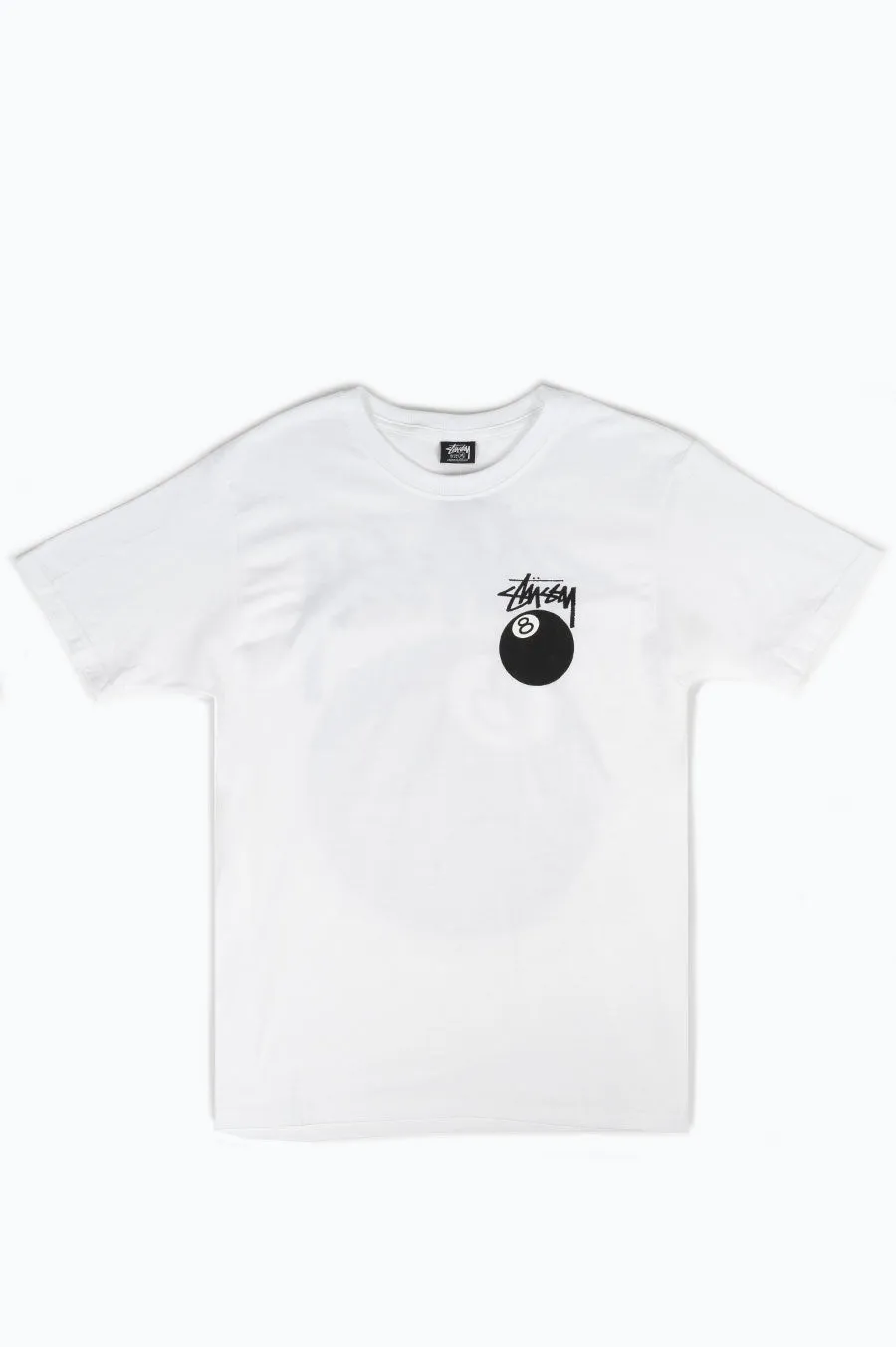 STUSSY 8 BALL TEE WHITE