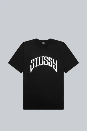 STUSSY ARCHED PIG DYED TEE BLACK