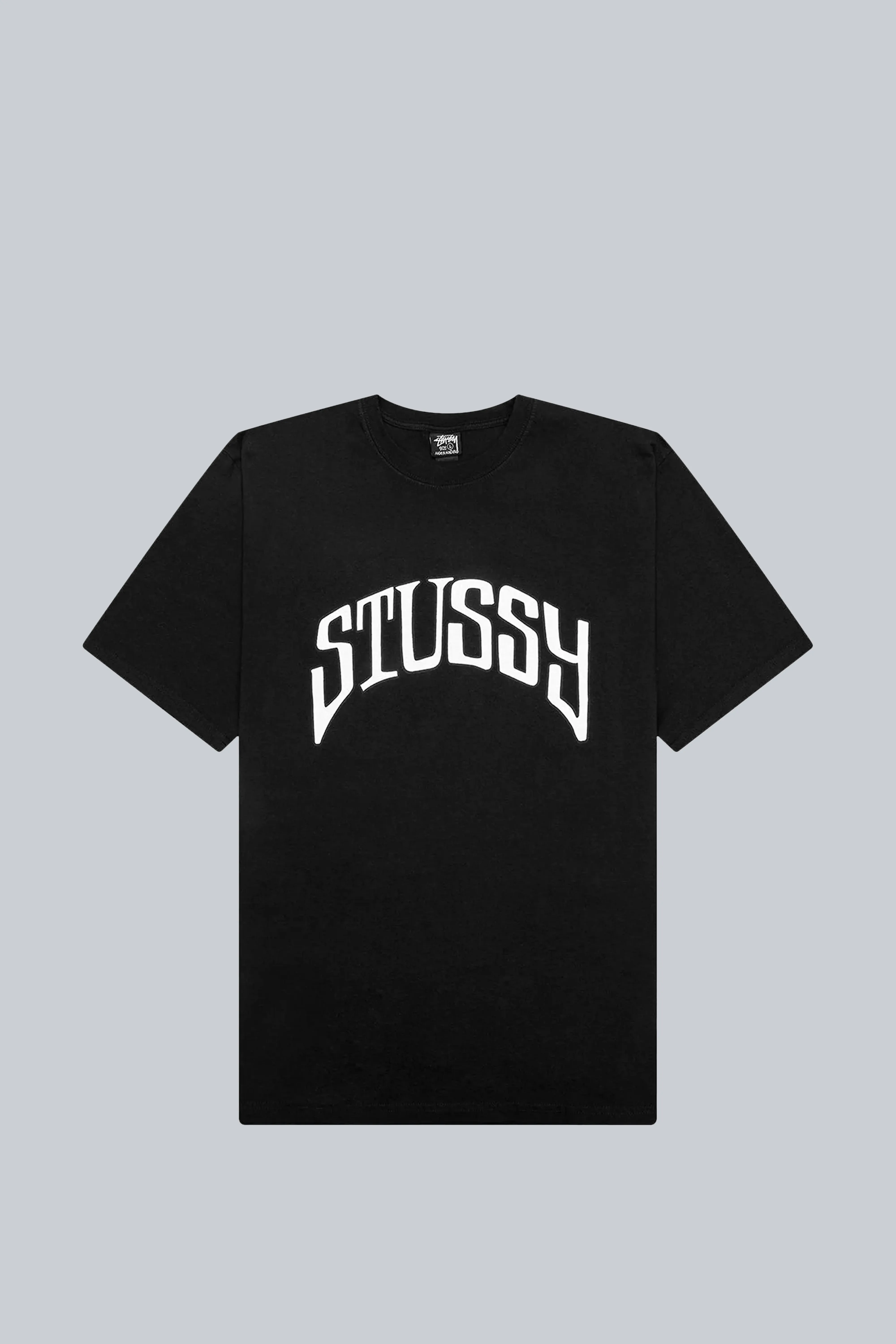 STUSSY ARCHED PIG DYED TEE BLACK