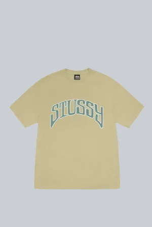 STUSSY ARCHED PIG DYED TEE ELM