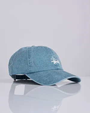 Stussy Basic Washed Low Pro Cap Ink Blue