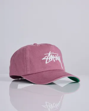 Stussy Big Stock Mid Depth Cap Plum