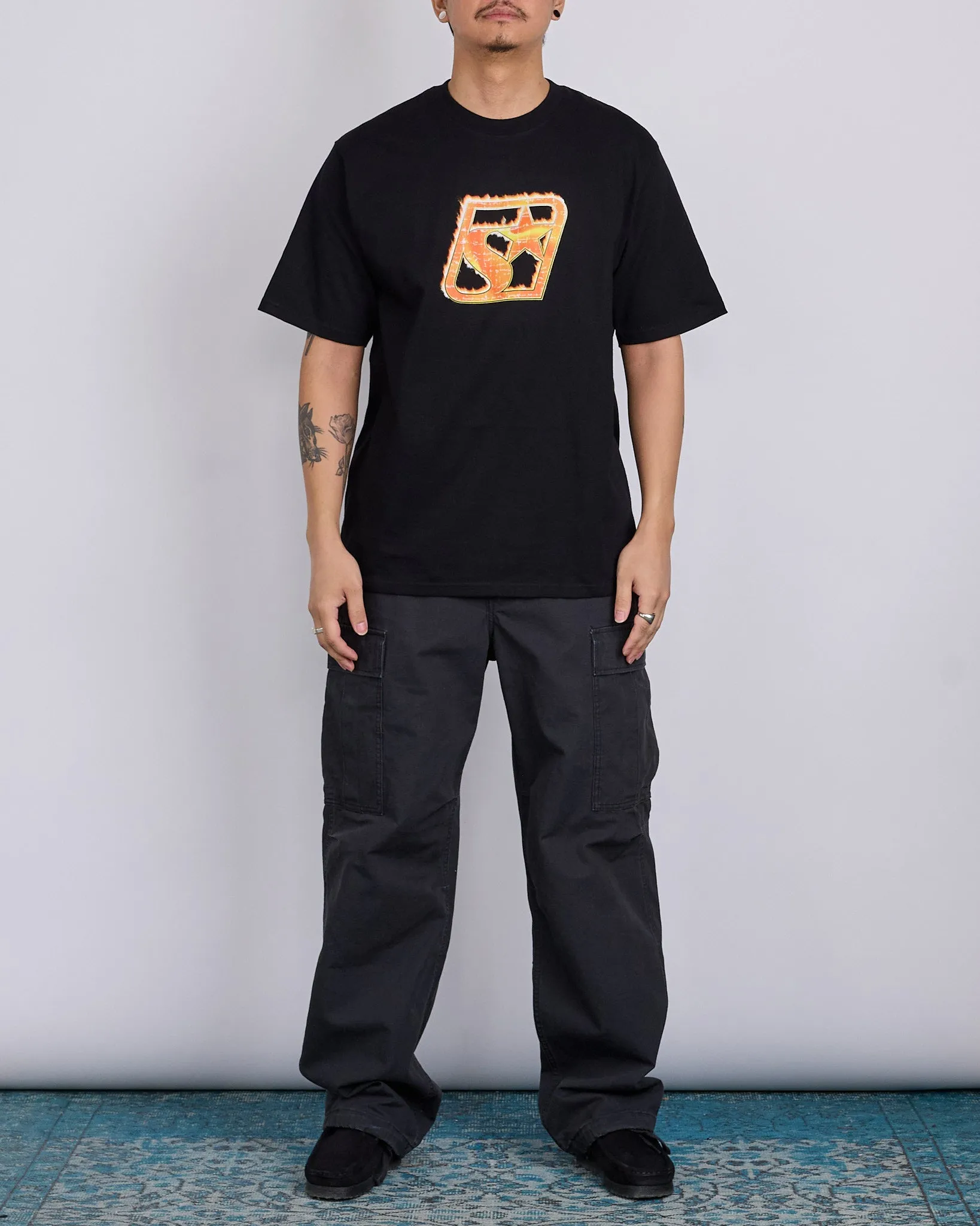 Stussy Blaze T-Shirt Black