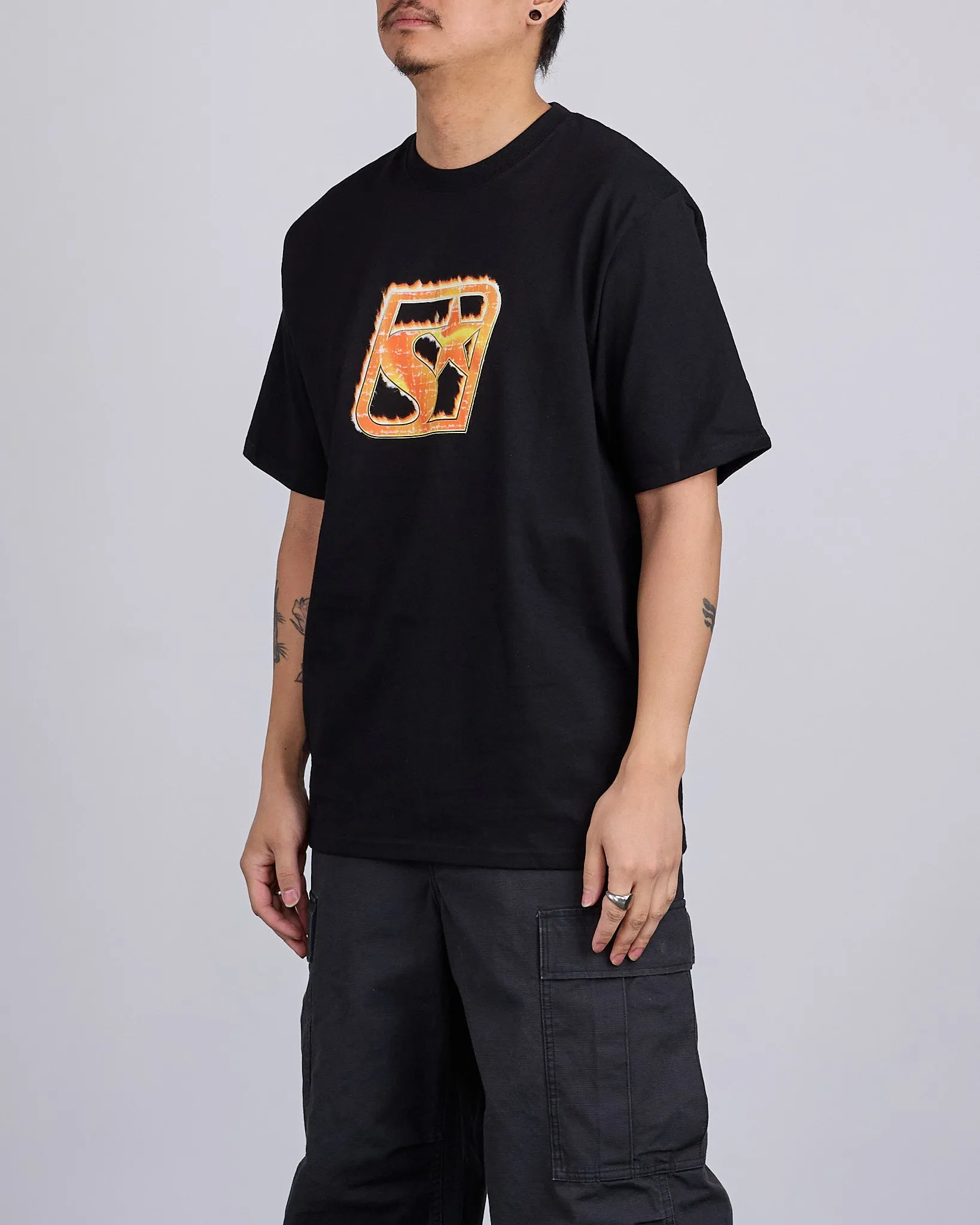 Stussy Blaze T-Shirt Black