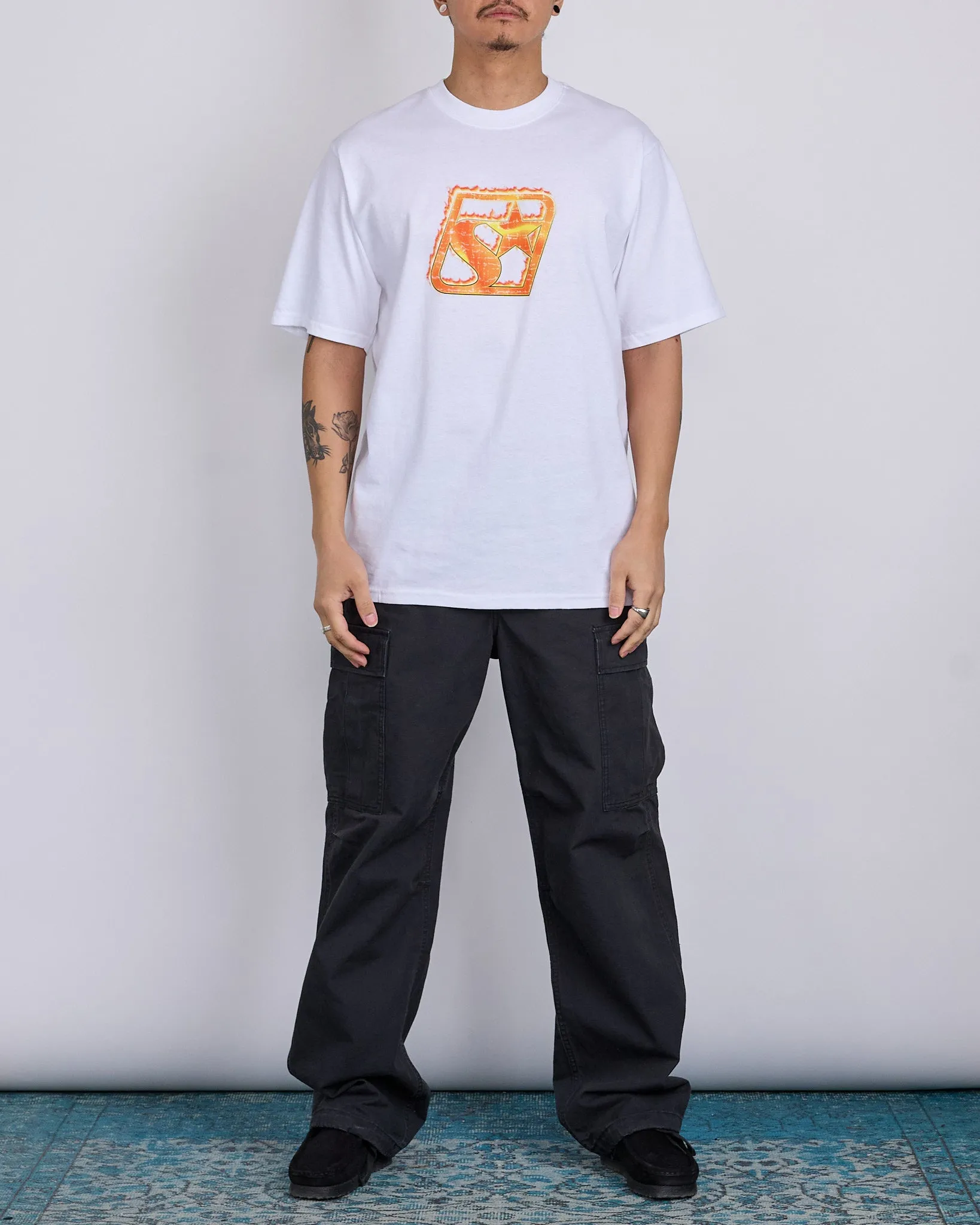 Stussy Blaze T-Shirt White