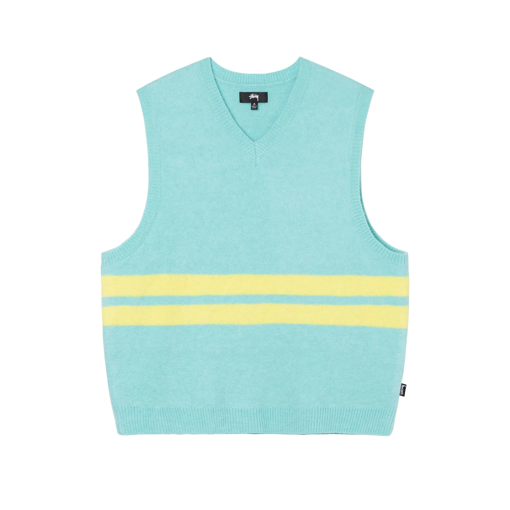 Stussy Brushed Mohair Sweater Vest// Seafoam