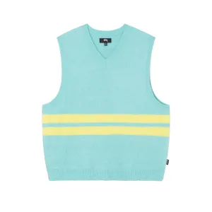 Stussy Brushed Mohair Sweater Vest// Seafoam