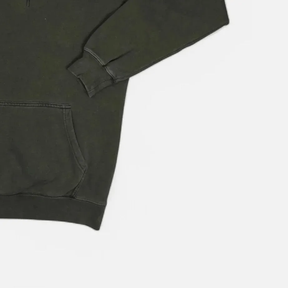 Stussy Charcoal Grey Hoodie with White Dice Graphic