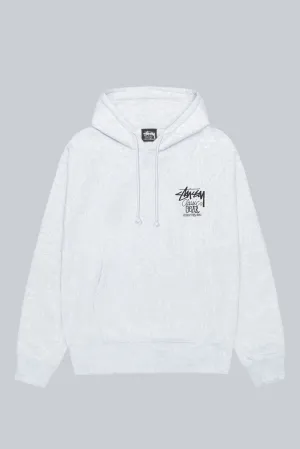 STUSSY CLASSIC GEAR HOODIE ASH HEATHER
