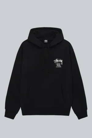 STUSSY CLASSIC GEAR HOODIE BLACK