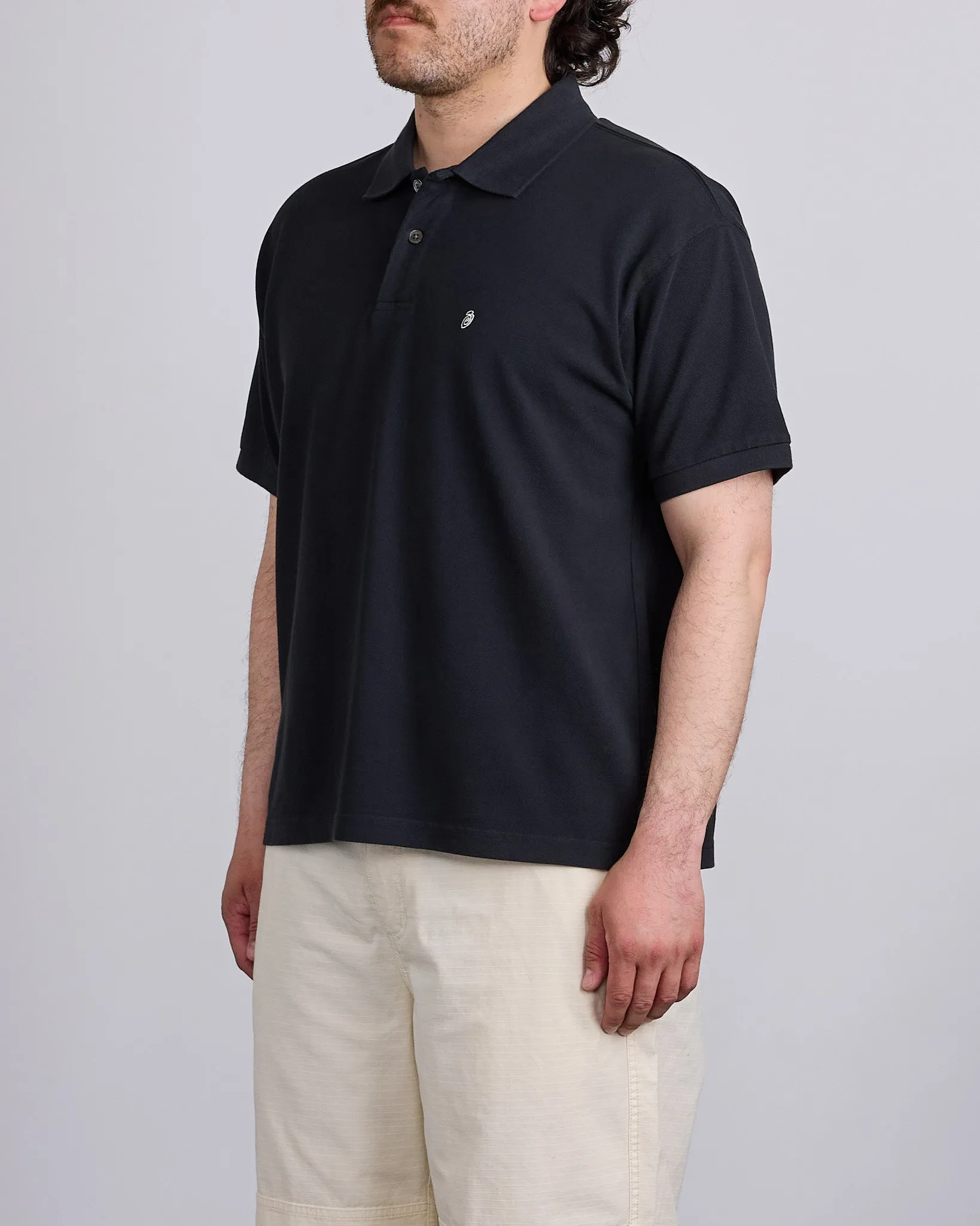 Stussy Classic Pique Polo Black