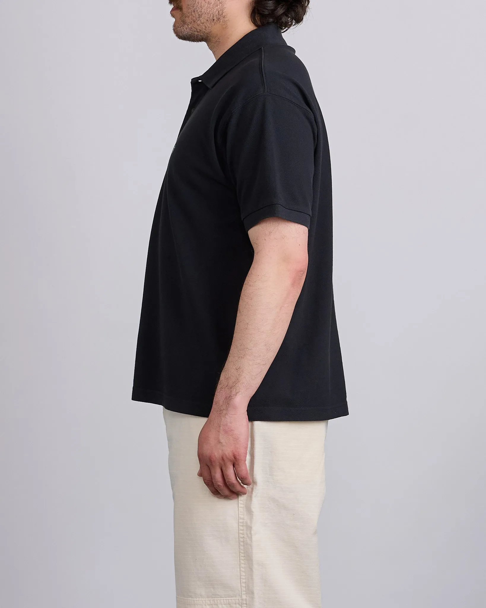 Stussy Classic Pique Polo Black