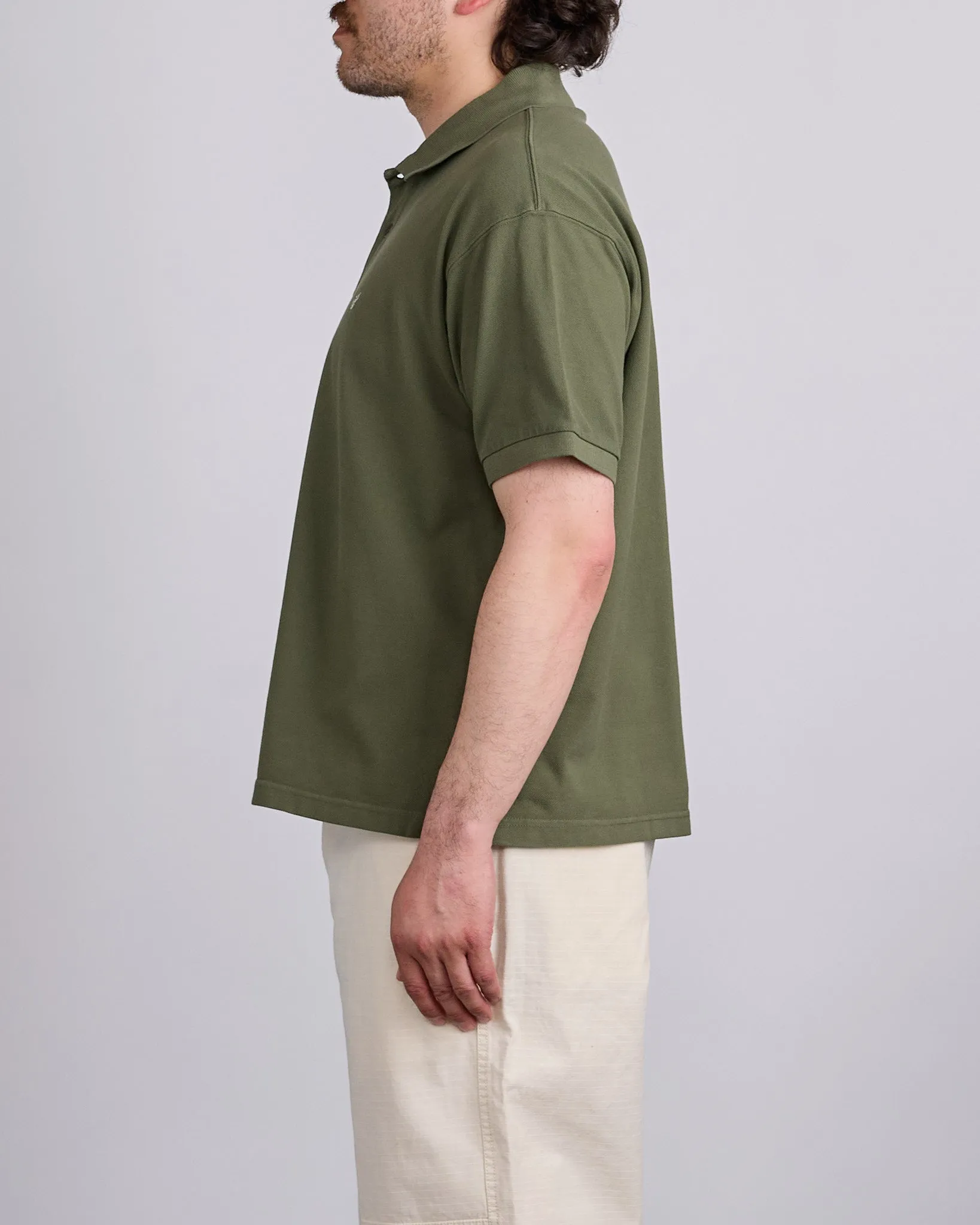 Stussy Classic Pique Polo Green