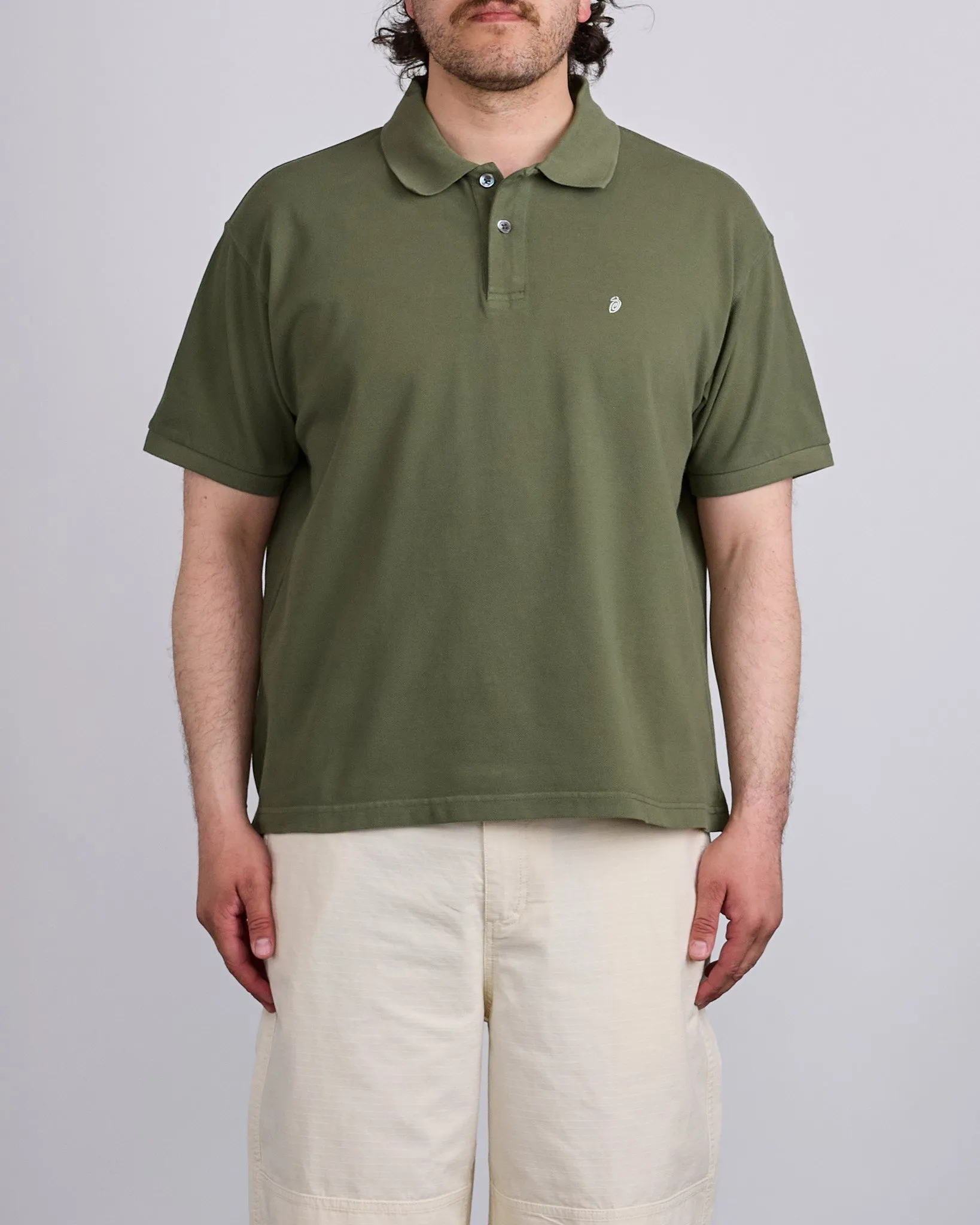 Stussy Classic Pique Polo Green