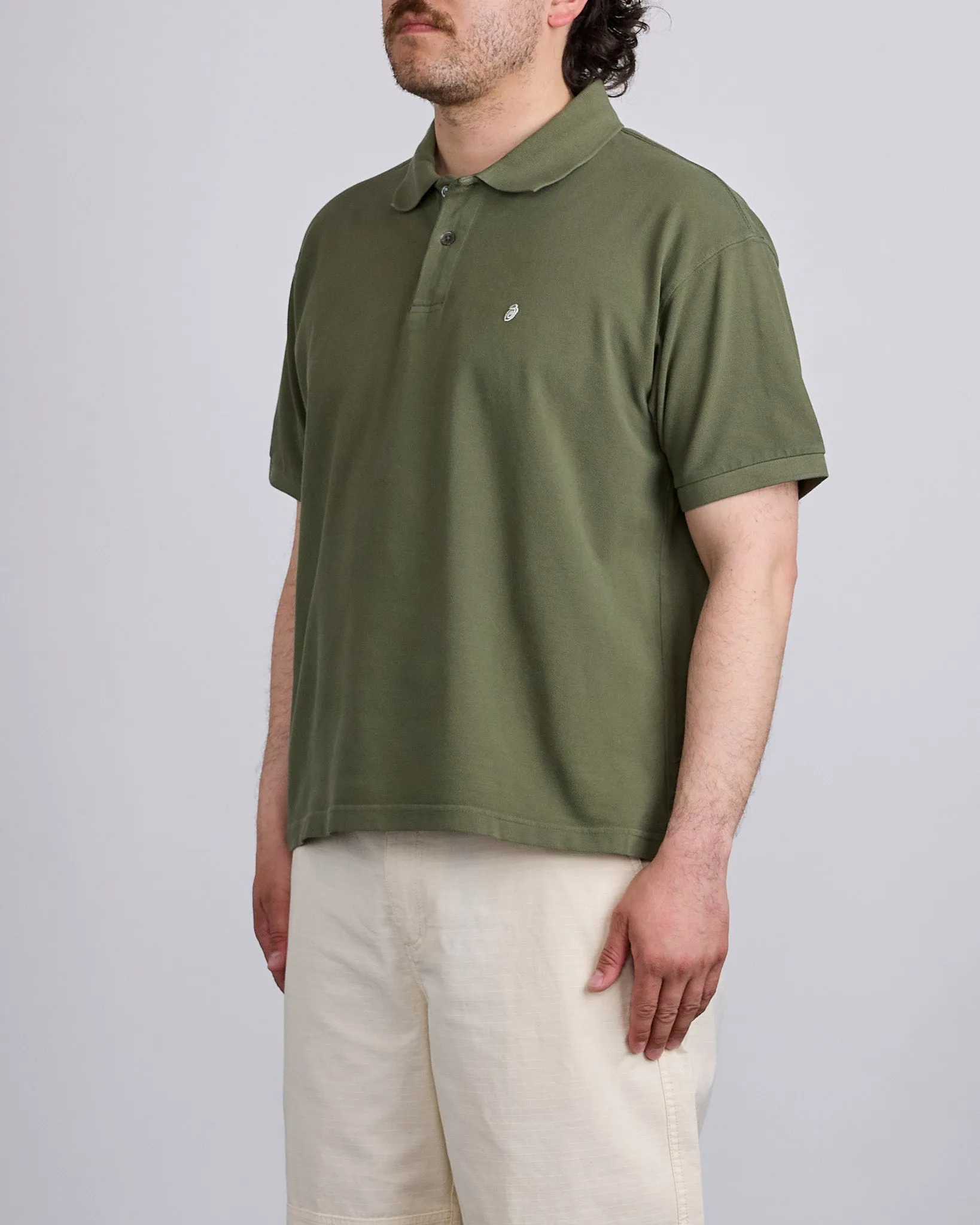 Stussy Classic Pique Polo Green