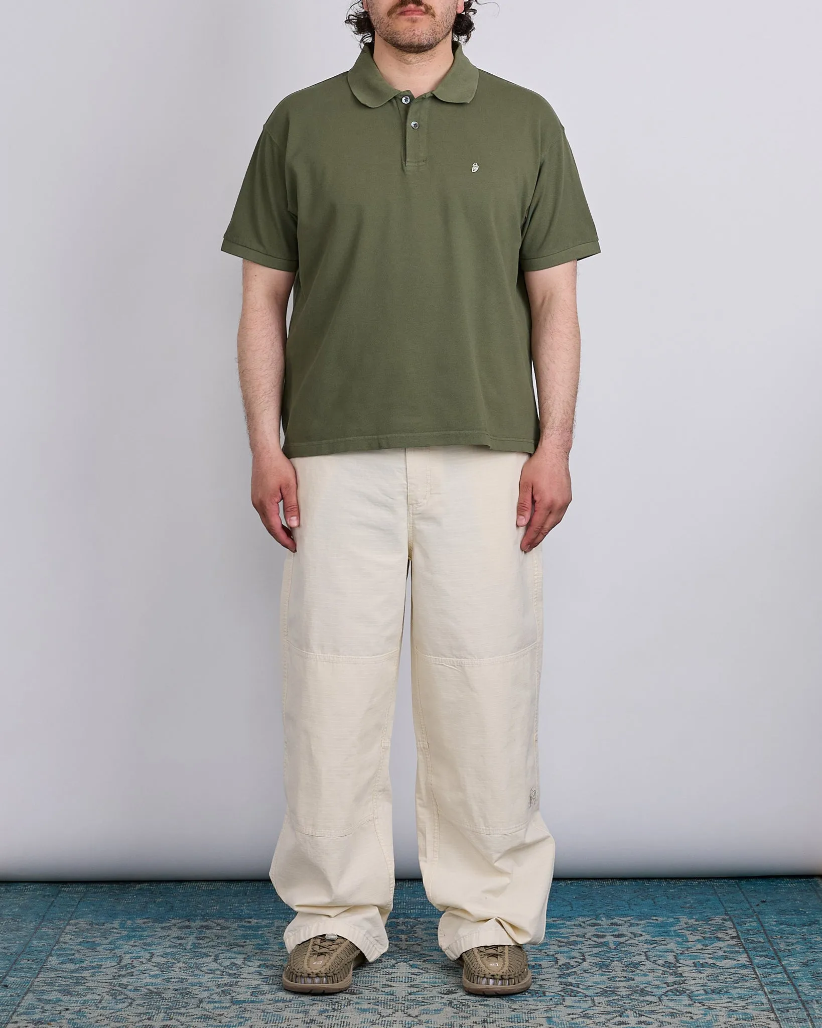 Stussy Classic Pique Polo Green