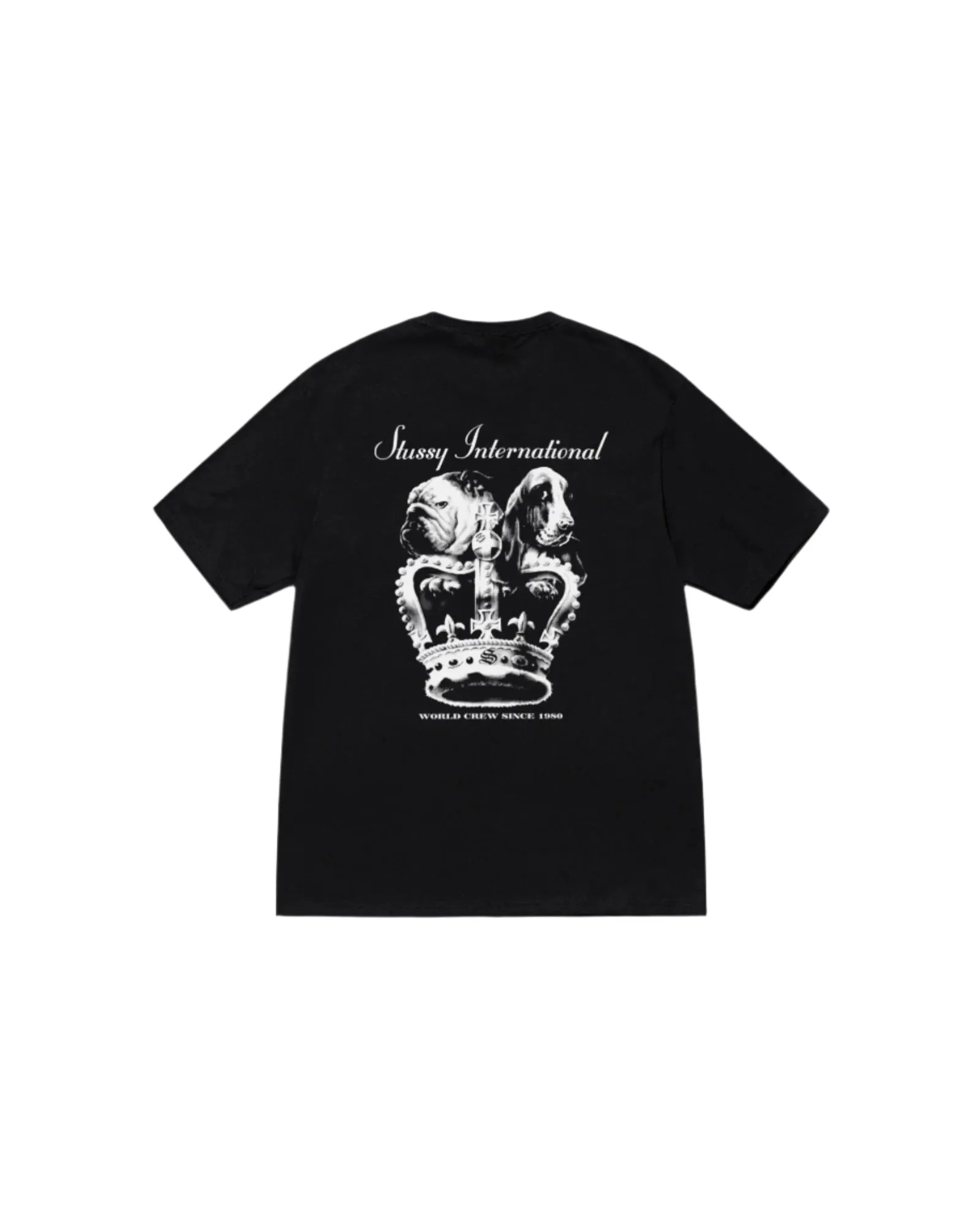 Stussy Dog Crown Tee Black