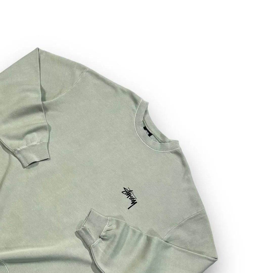 Stussy Green Sweatshirt with Green Dice Graphic