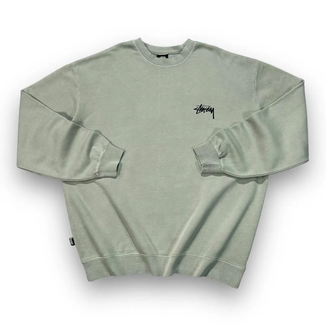 Stussy Green Sweatshirt with Green Dice Graphic