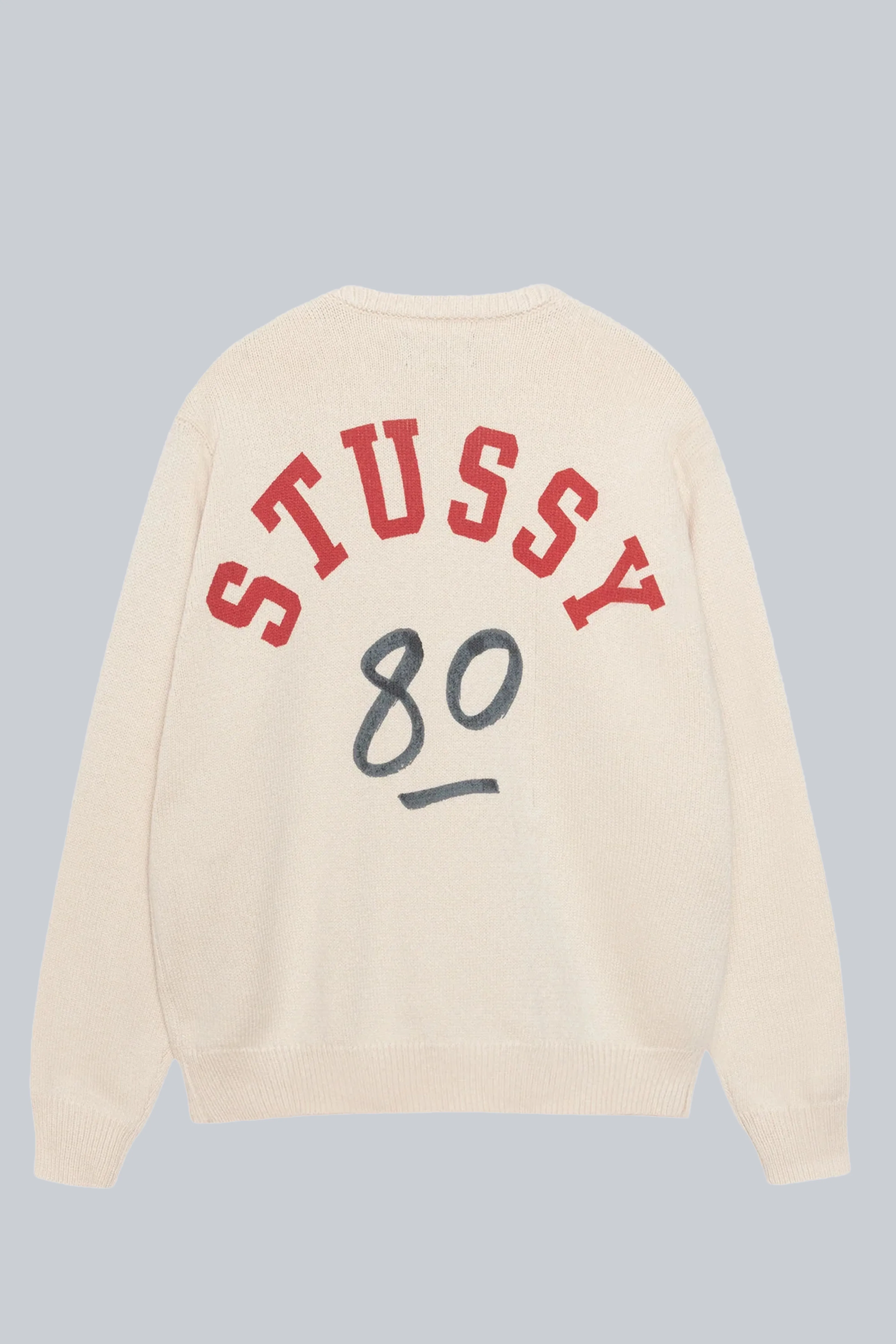STUSSY HANDWRITTEN SWEATER NATURAL