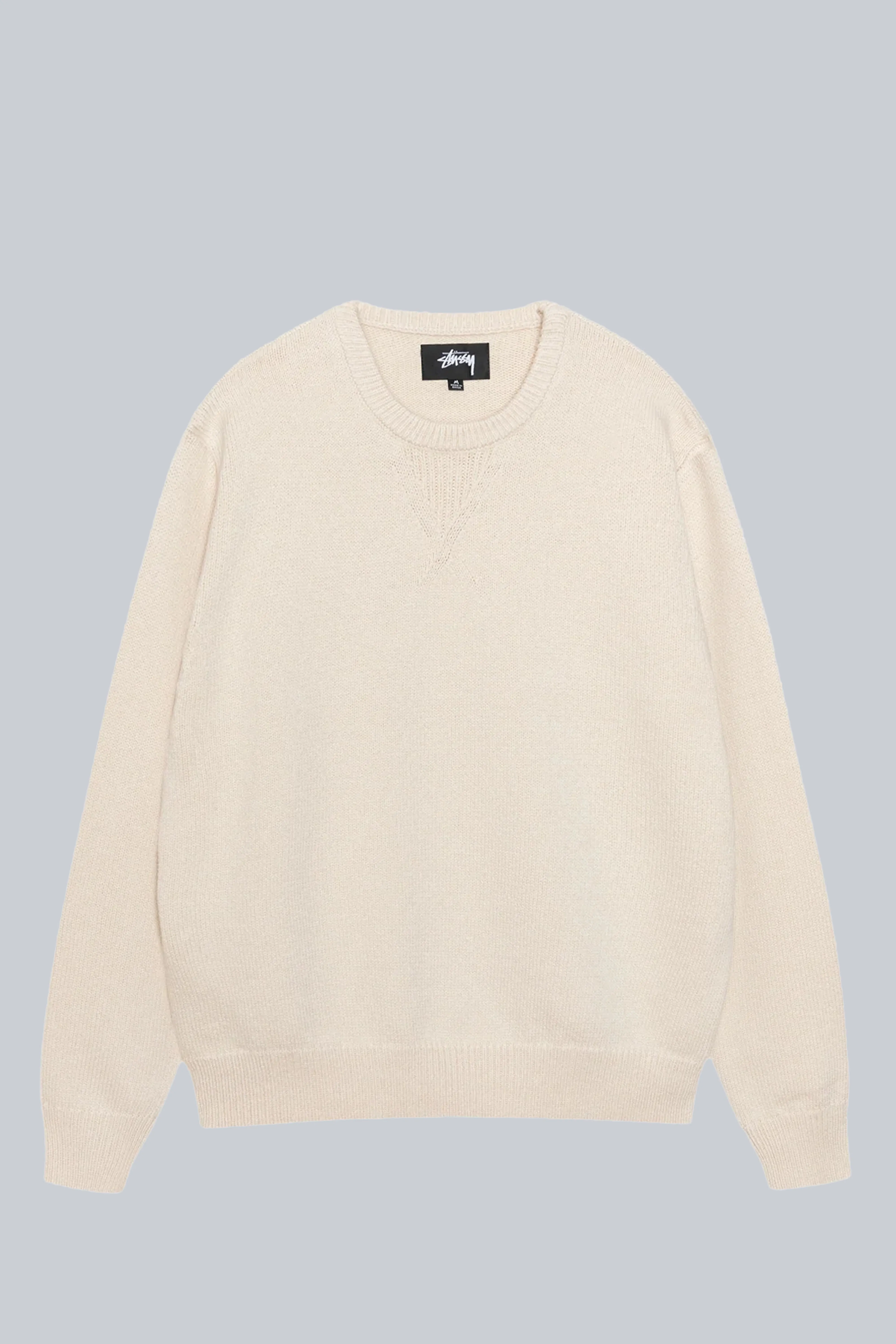 STUSSY HANDWRITTEN SWEATER NATURAL