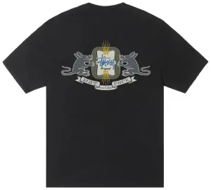 Stussy Homebrew Pig. Dyed Tee Black