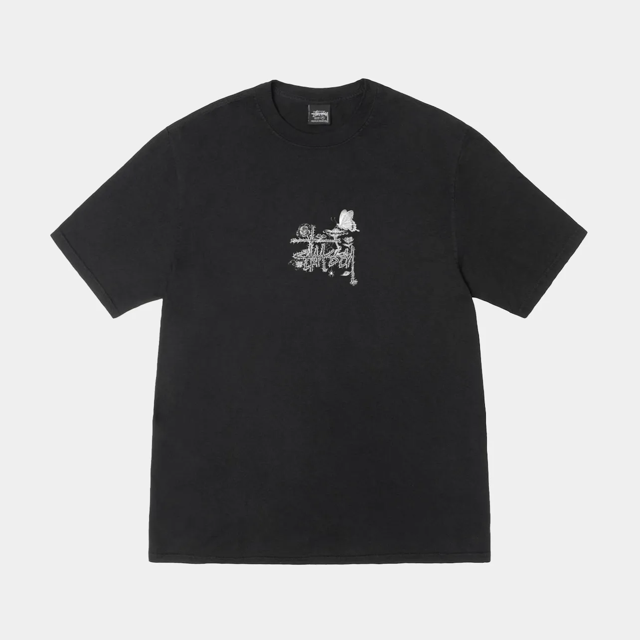 STUSSY IN BLOOM TEE - BLACK