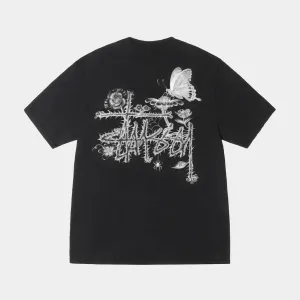 STUSSY IN BLOOM TEE - BLACK