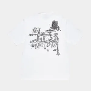 STUSSY IN BLOOM TEE - WHITE