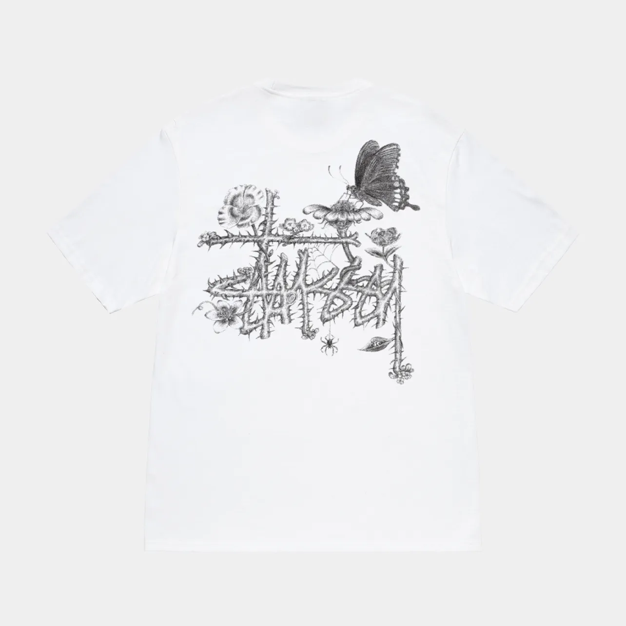 STUSSY IN BLOOM TEE - WHITE