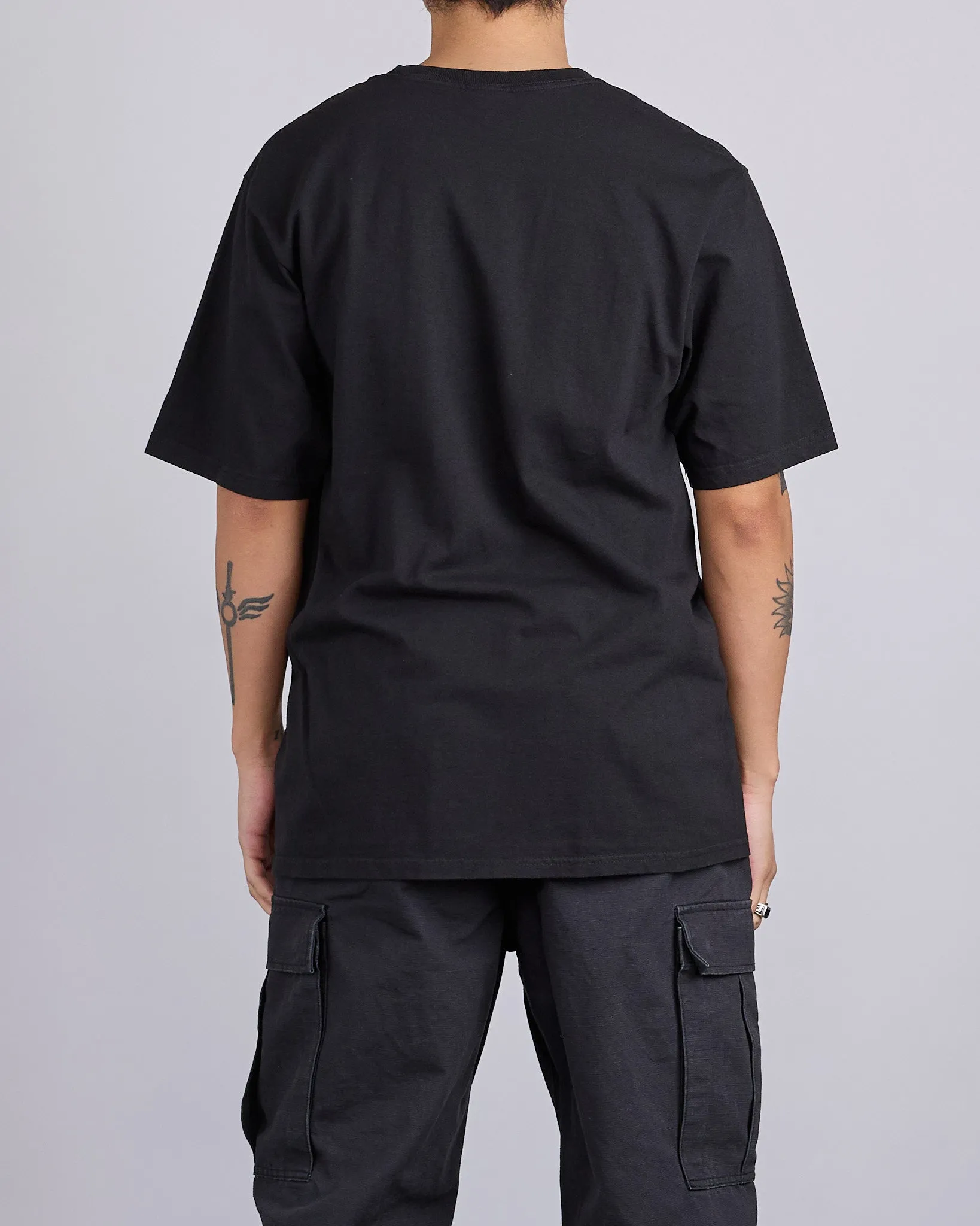 Stussy Jumbo Pigment Dyed T-Shirt Black