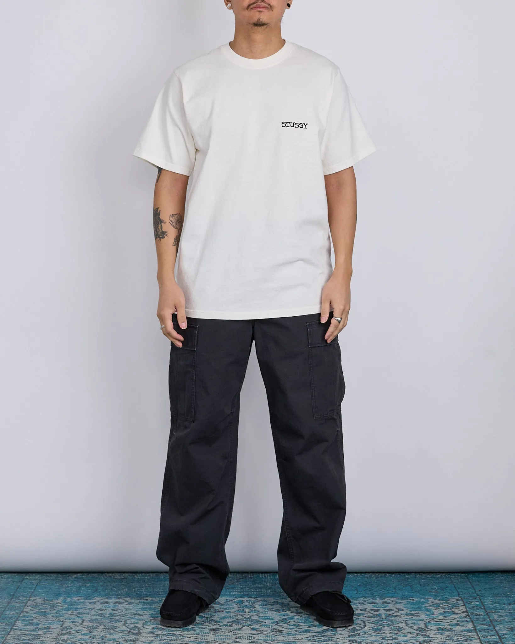Stussy Jumbo Pigment Dyed T-Shirt Natural