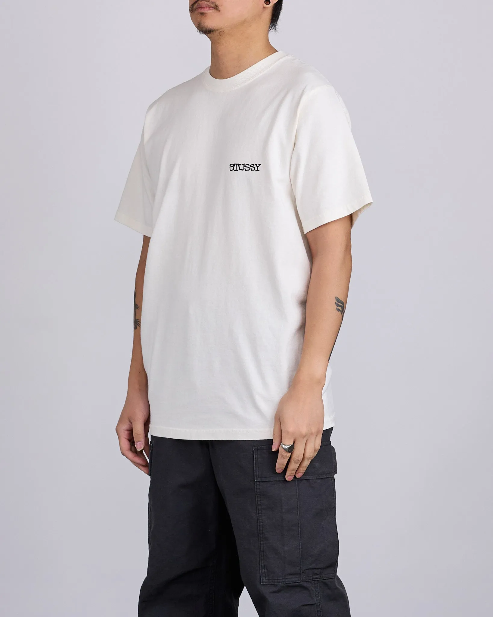 Stussy Jumbo Pigment Dyed T-Shirt Natural