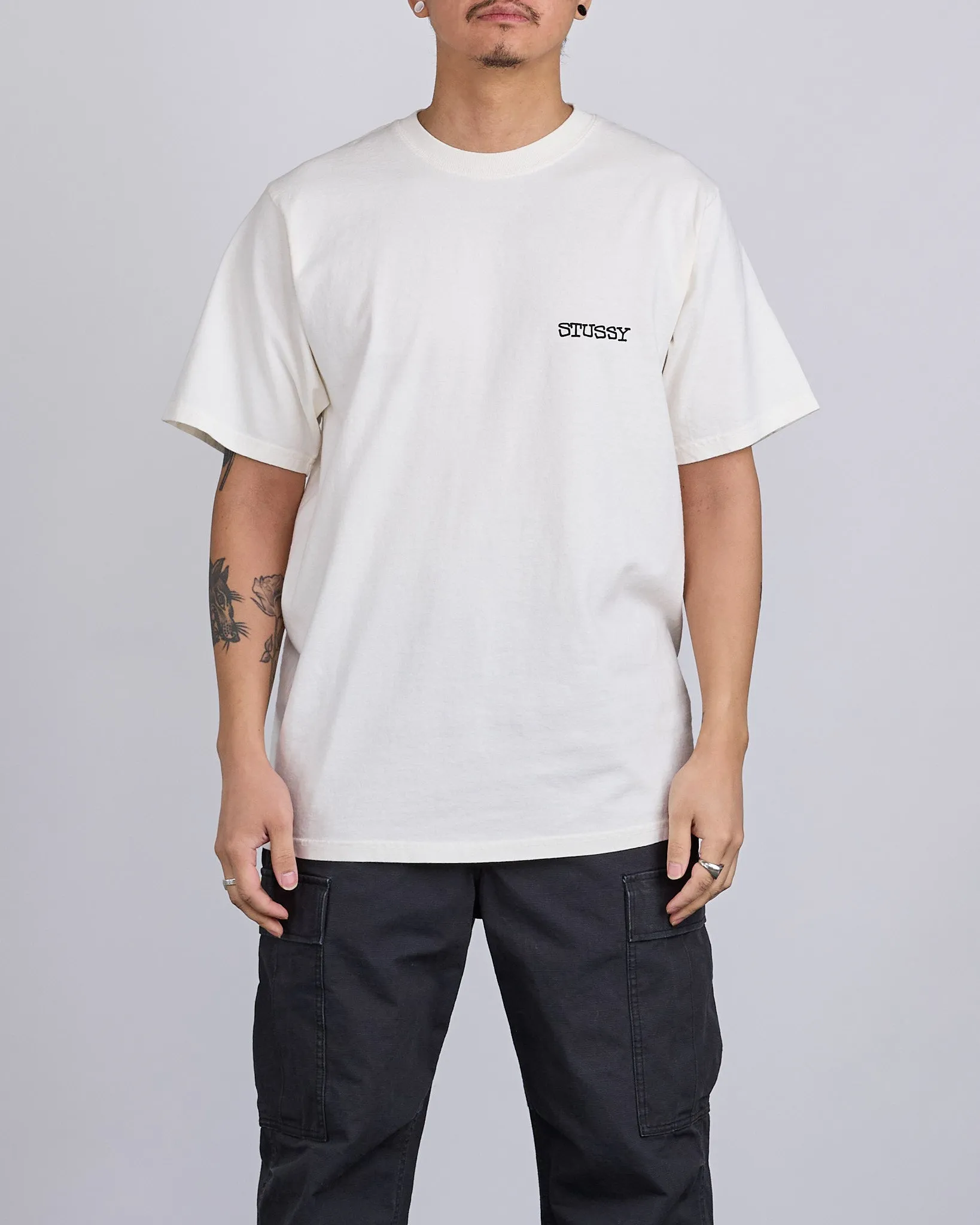 Stussy Jumbo Pigment Dyed T-Shirt Natural