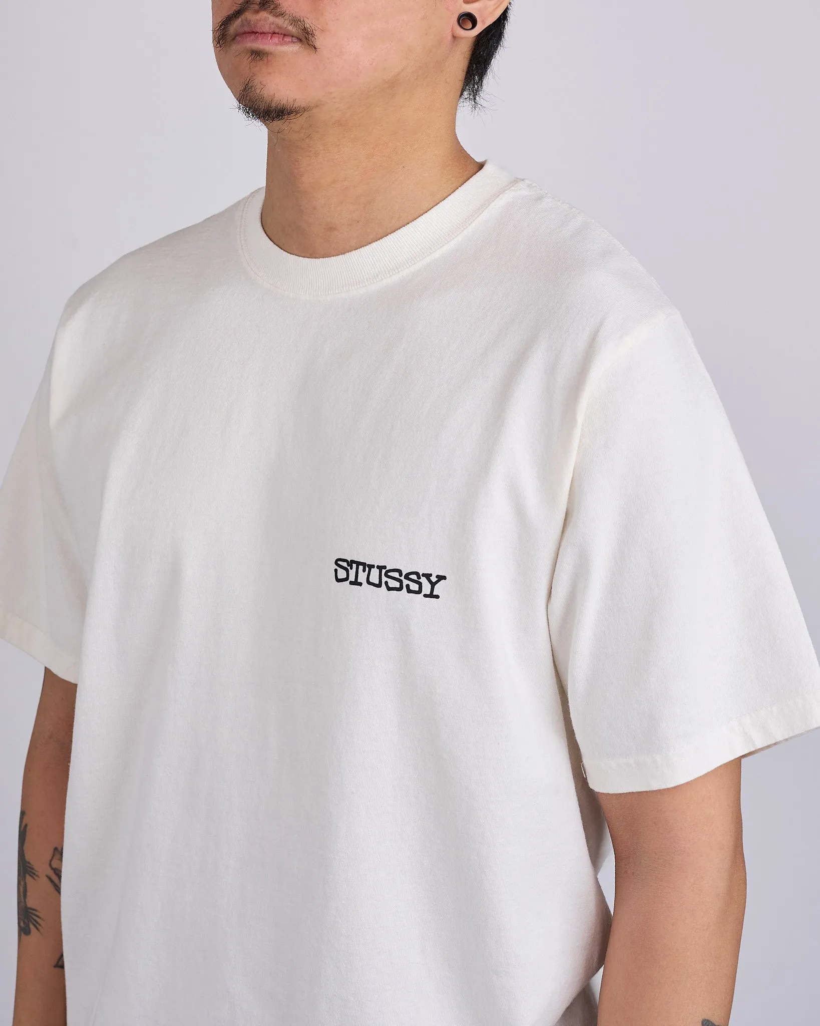 Stussy Jumbo Pigment Dyed T-Shirt Natural