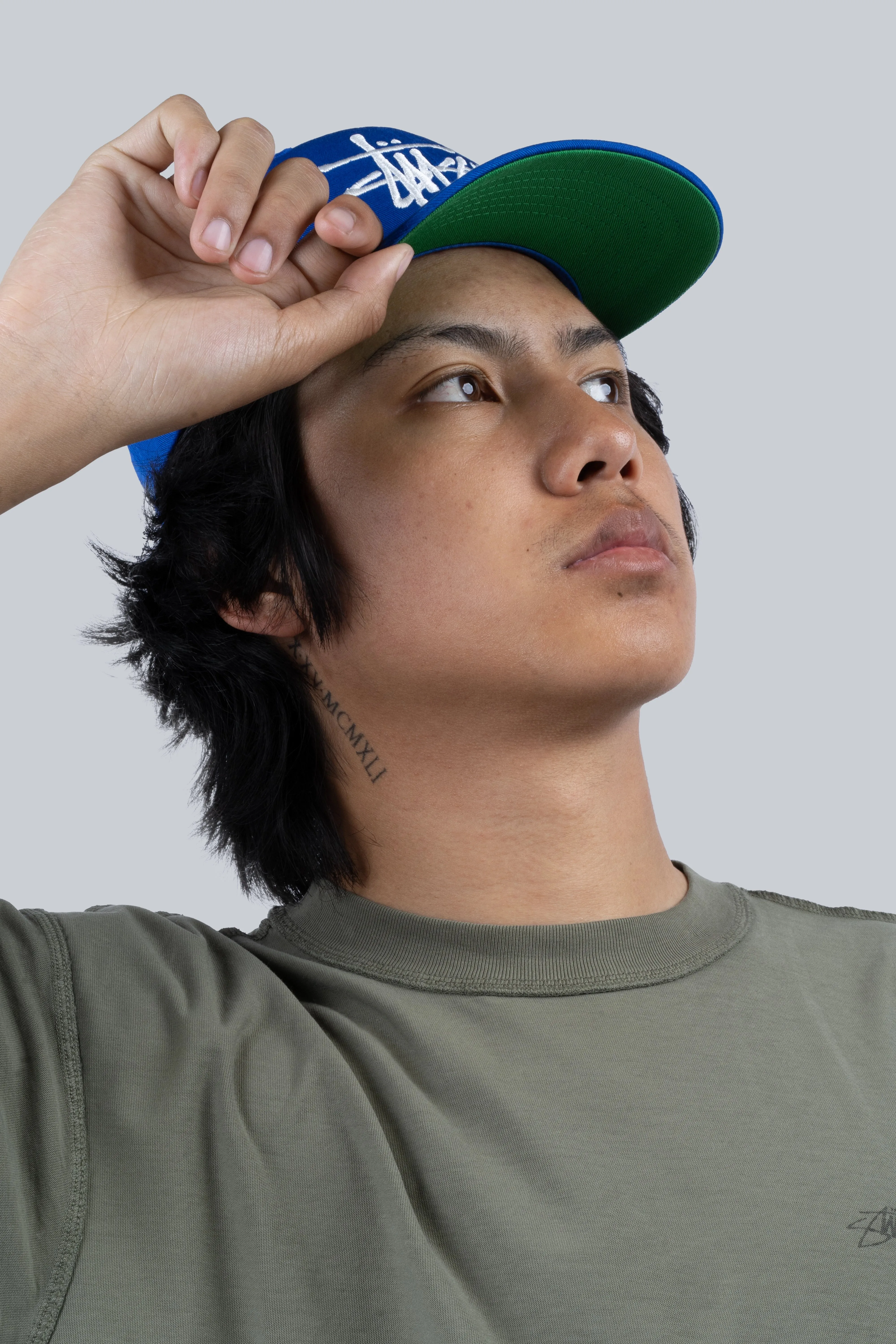 STUSSY LOW PROFILE BIG BASIC CAP ROYAL