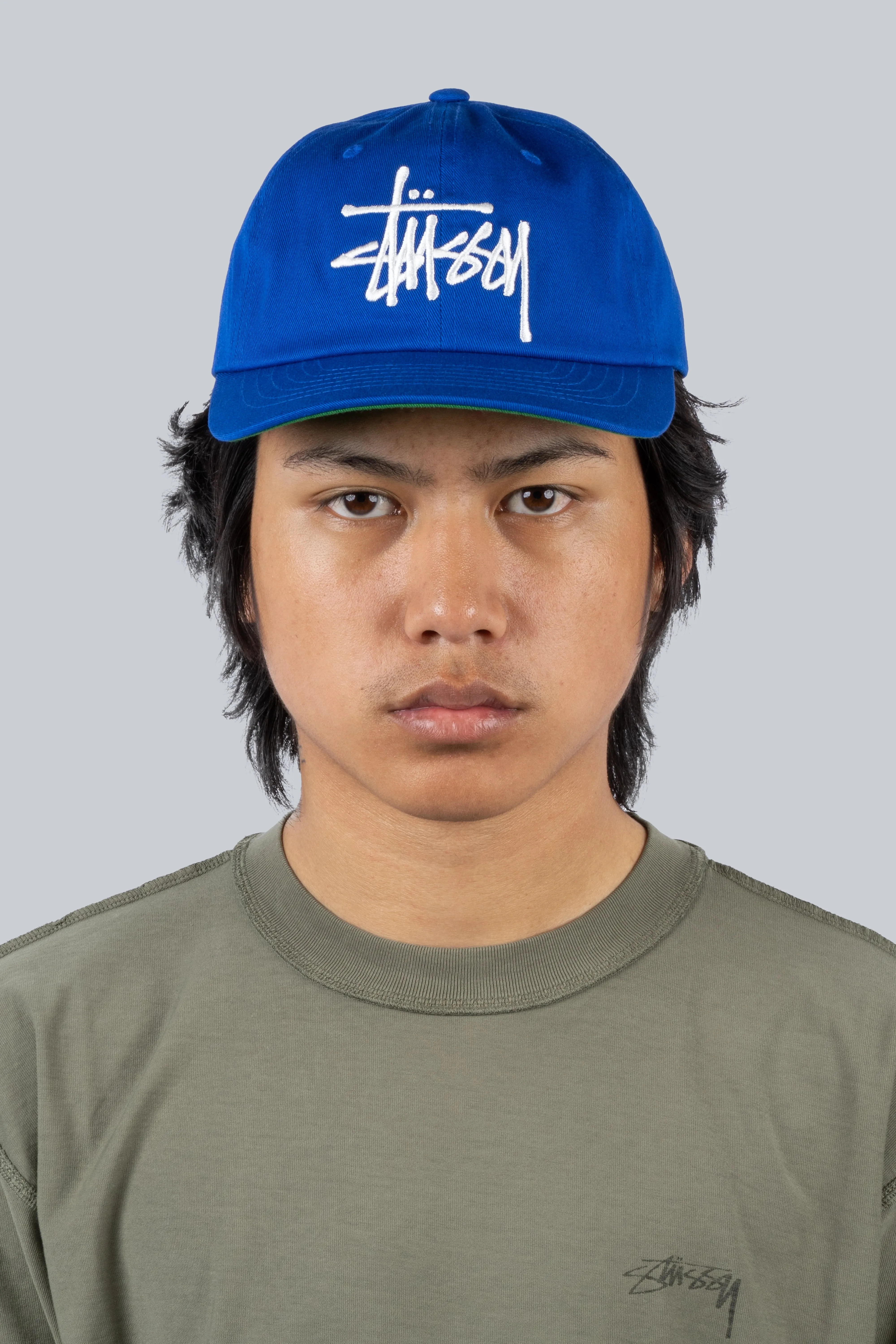 STUSSY LOW PROFILE BIG BASIC CAP ROYAL