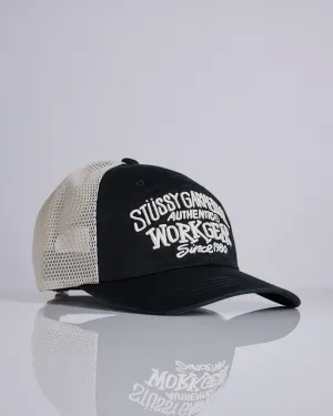 Stussy LP Workgear Strapback Cap Black