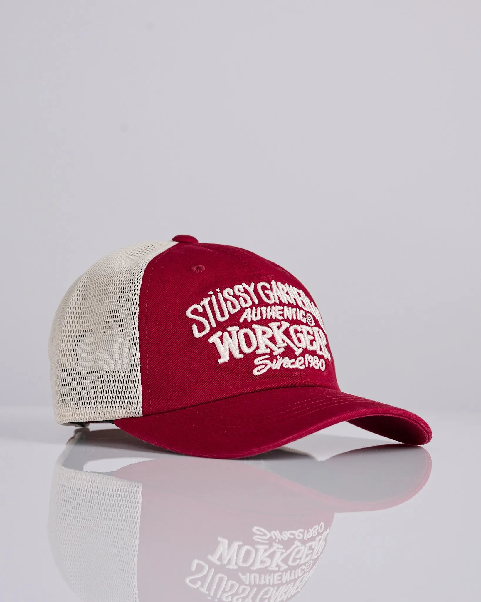 Stussy LP Workgear Strapback Cap Wine