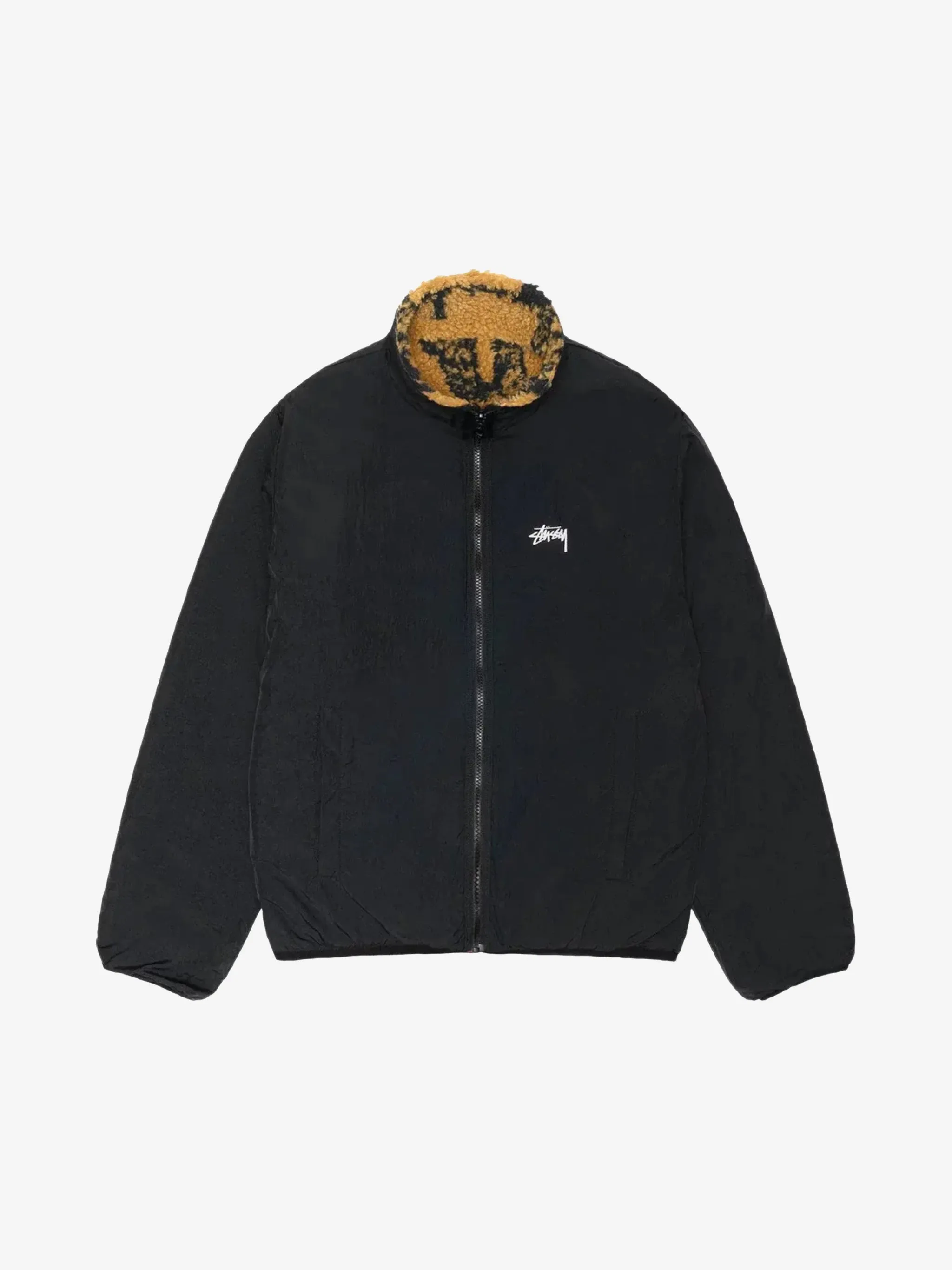 STUSSY - Men Sherpa Reversible Stamp Jacket